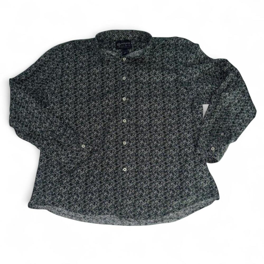 American rag dappled floral button down